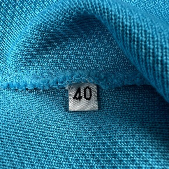 Worldly Things By Styltricot Knit Blazer Jacket Women’s 40 Light Blue Collared‎ - Picture 16 of 16